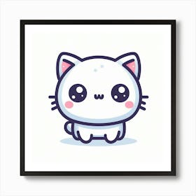 Kawaii Cat 2 Art Print