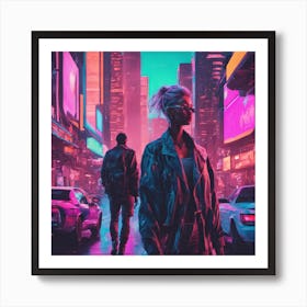 Futuristic city Art Print