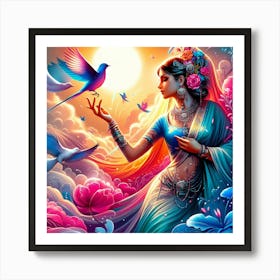 Indian Woman 5 Art Print