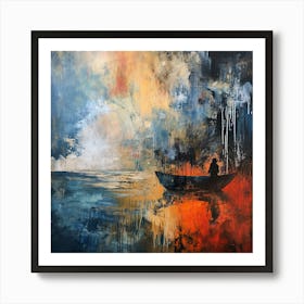 Myeera Apocalyptic Brainstorming Abstract Imaginative Painting Art Print