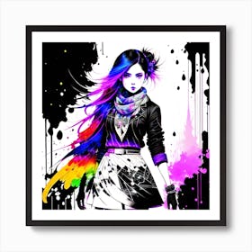 Rainbow Girl Art Print