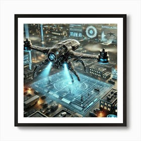 War Drones Surveillance Iron Commonwealth Art Print