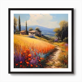 Whispering Olive Grove Dreams Art Print