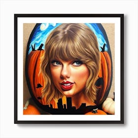 Taylor Swift Pumpkin 6 Art Print