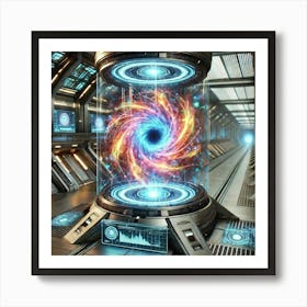 Futuristic Energy Core Art Print