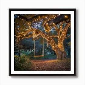 Stockcake Enchanted Twilight Swing 1719974933 Art Print