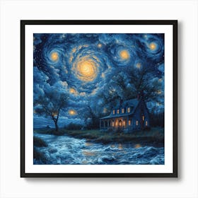 Starry Night 1 Art Print