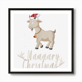 Goat Costume For Men Women Maaaarry Christmas Cool Santa Goa Art Print