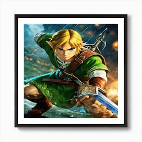 Legend Of Zelda Link Art Print