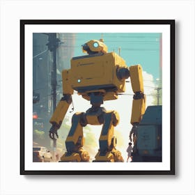 Robot City 2 Art Print