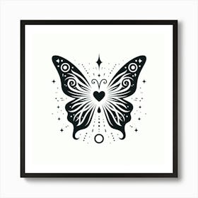 Butterfly Tattoo 8 Art Print