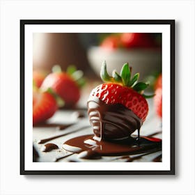 Chocolate Covered Strawberries 1 Art Print