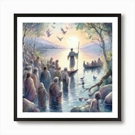 Baptism Of Jesus 3 Art Print