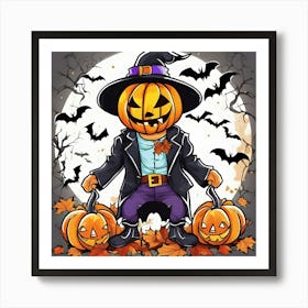 Halloween Pumpkin 3 Art Print