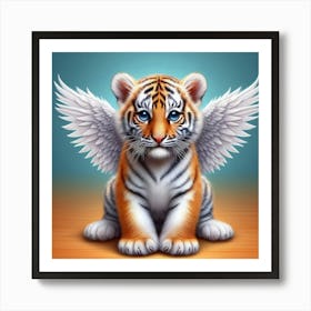 Angel Tiger Cub Art Print