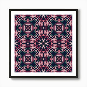 Beautiful knitted embroidery. Geometric ethnic oriental pattern traditional 5 Art Print