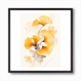 Ginkgo Leaves 1 Art Print