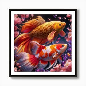 Koi Fishes 1 Art Print