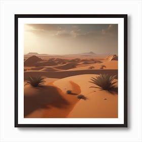 Desert Landscape 87 Art Print