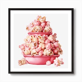 Pink Popcorn 14 Art Print