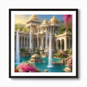 Palace In The Garden Art Print