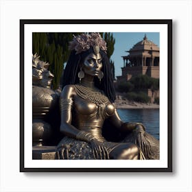 Leonardo Diffusion Ancient Egyptian Style 3dhd Sophia Loren Ac 0 Art Print