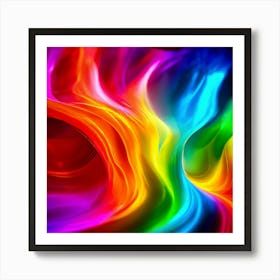 Color Brightness Vibrant Electric Power Gradient Vivid Intense Dynamic Radiant Glowing En (2) Art Print