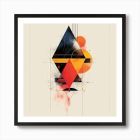 Abstract Triangles Art Print