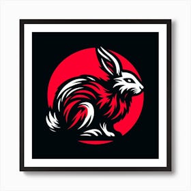 Rabbit Logo 1 Art Print