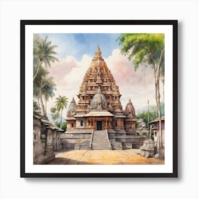 Hindu Temple 10 Art Print