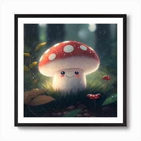 Cute Mushroom Art Print