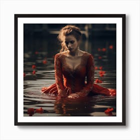 Princesshavingbath Art Print