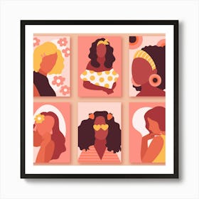 Portraits Of Women Art Print