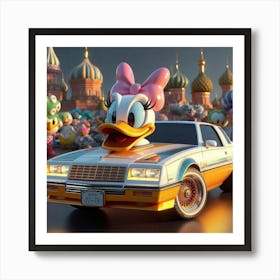 Daisy Duck Low Low 1 Art Print