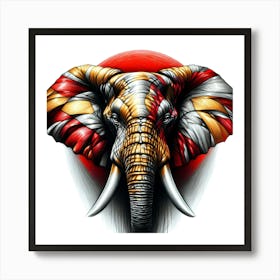 Animal Creative Portrai Illustrationt 12 Art Print