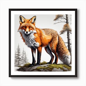 Red Fox 12 Art Print