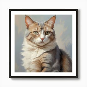 Portrait Of A Cat Art Print