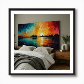 Sunset Painting Art Print