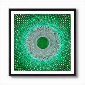 Emerald Portal Square Art Print