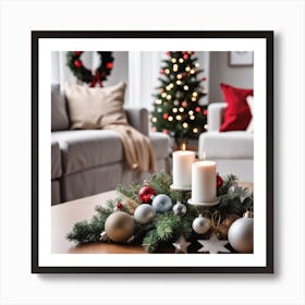 Christmas In The Living Room 2 Art Print