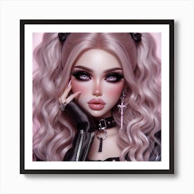 Gothic Doll 2 Art Print