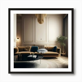 Paris Living Room 1 Art Print