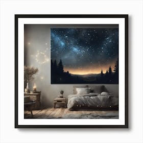 Night Sky Canvas Print Art Print