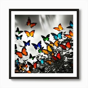 Butterfly Hd Wallpaper Art Print