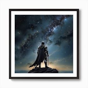 Batman In Space Art Print