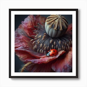 Ladybird and Poppy 3 Art Print