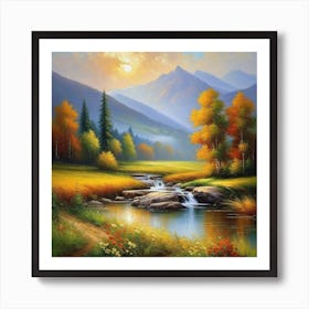 Autumn In The Mountains 26 Art Print