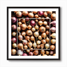 Onion In A Frame Art Print
