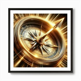 Golden Compass 5 Art Print