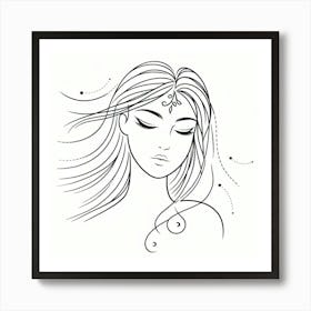 Portrait Of A Woman 7 Art Print